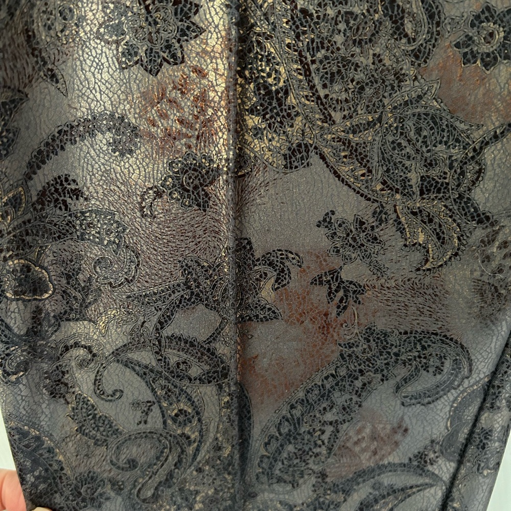 Faux Leather Printed Pants - Picture 5 of 7